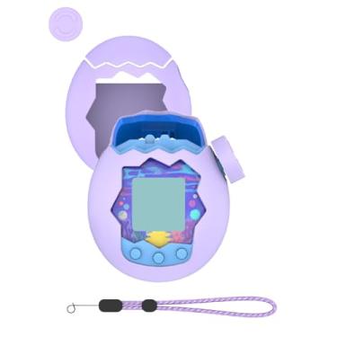 Imagem de Capa para máquina de jogos de animais de estimação virtual Tamagotchi Paradise, design interativo WUNIAK proteção de silicone para crianças, portátil, resistente a arranhões, com capa de botão e