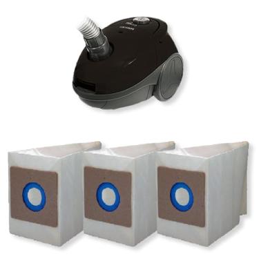 Imagem de 3 Saco Coletor Refil de Papel Descartável para Aspirador de Pó Mallory Compact Cartucho Bag