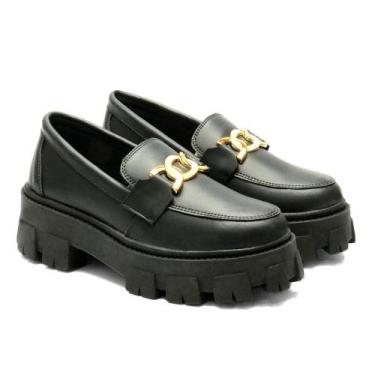 Imagem de Mocassim Feminino Tratorado GuGi Oxford Plataforma Blogueira Leve 403-