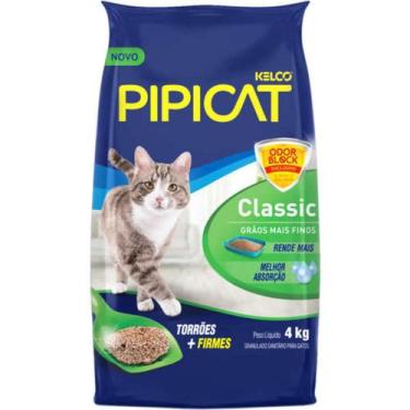 Imagem de Areia Higiênica para Gatos Kelco Pipicat Classic 4Kg