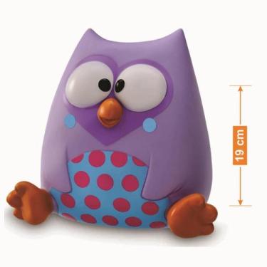 Imagem de Boneco cofrinho para moedas infantil bubu e as corujinhas brinquedo pa