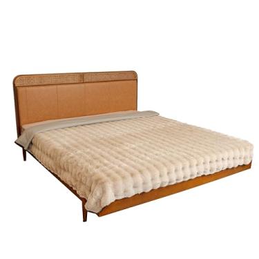 Imagem de Capa de cama de cachorro à prova d'água, cobertor macio de pelúcia com parte traseira antiderrapante para cama, sofá, protetor de móveis para cães e gatos pequenos, médios e grandes (bolhas, 208 x 208