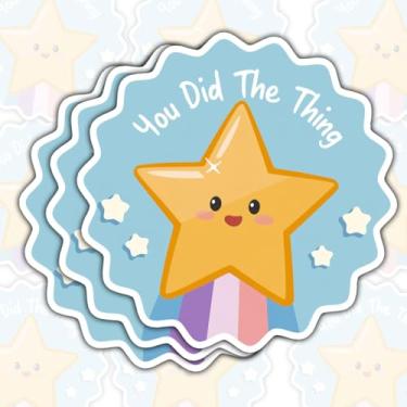 Imagem de Adesivo You Did The Thing Sassy Star, Adesivos de Estrela Dourada, Adesivos Dourados Adultos Trabalho Engraçado, Adesivo de Vinil Divertido Sarcástico 7,6 cm para Garrafas de Água Laptop Telefone