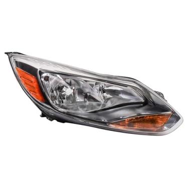 Imagem de TRQ Conjunto de farol direito do lado do passageiro FO2503298 compatível com Ford Focus 2012-2014