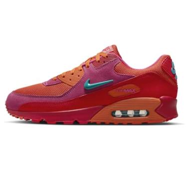 Imagem de Nike Tênis masculino Air Max 90 (FJ3868-600, rosa alquimia/argila cósmica/vermelho fogo/cacto empoeirado), Rosa alquimia/argila cósmica/vermelho fogo/cacto empoeirado, 42