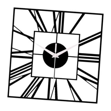 Imagem de XLWLLNJ Relógio de Parede Quadrado Silencioso com Design 3D Portátil para Casa E Escritório