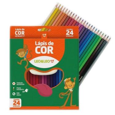 Imagem de Lápis de cor sextavado 24 cores Leonora - Leonora 