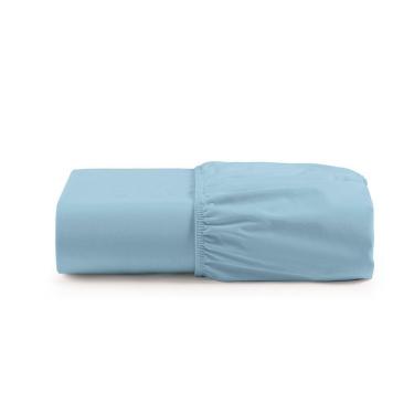 Imagem de Lençol Solteiro Cintilante Percal 180 Fios 100% Algodão Com Elástico - Azul