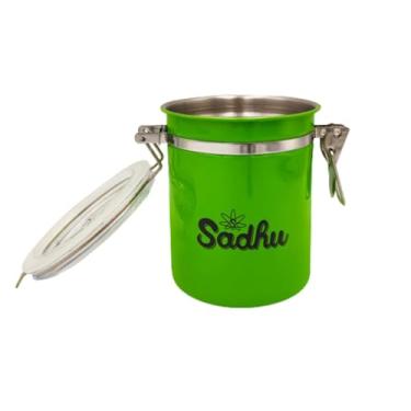 Imagem de Sadhu Pote Hermético de Inox, Verde, 943ML, Tampa com Trava de Segurança, Acabamento Metálico