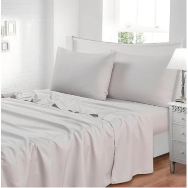 Imagem de Jogo de Cama King 300 Fios Tinto Seda 4 Peças Jolitex Bege