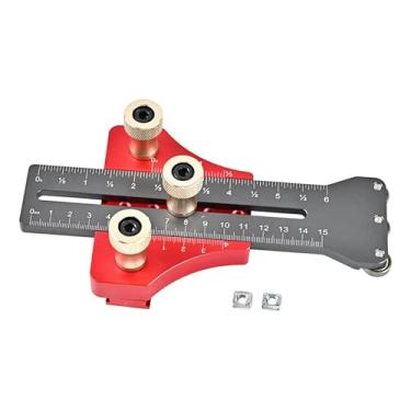 Imagem de ShengQuanHao Guia para Serra de Mesa, Guia de Corte Fino Estendido, Guia de Rolos Reversos, Ferramenta de Posicionamento para Cortes de Tiras Estreitas, Cinza