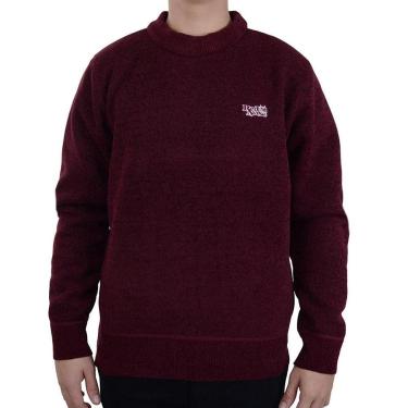 Imagem de Blusa Masculina Red Nose Tricot Peluciado Bordô - 9590077-Masculino