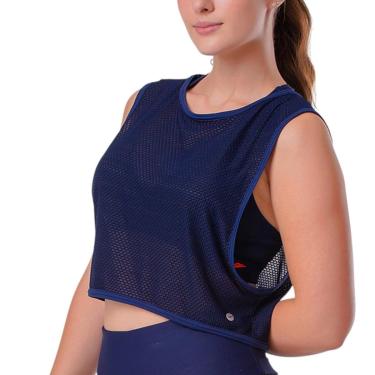 Imagem de Blusa Cropped Em Tule Trabalhado Elite 129407 Feminino-Feminino