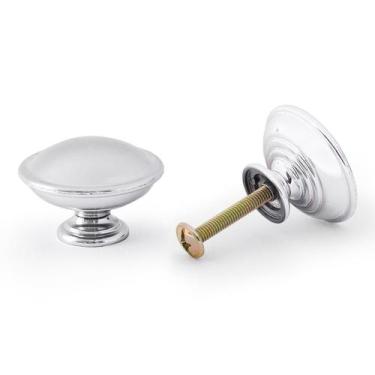Imagem de Puxador Redondo Em Latão Metal Para Móveis,Porta,Gaveta 6Un - Telis Fe