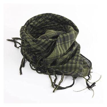 Imagem de Cachecol unissex leve cachecol envoltório (cor: cinza) (4) (verde militar)