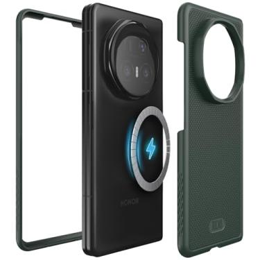 Imagem de TUDIA Capa MergeGrip [compatível com MagSafe] para Honor Magic V5 5G (2025) - [Proteção de nível militar] Capa de telefone resistente à prova de choque de camada dupla à prova de choque fina e