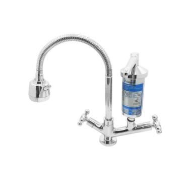 Imagem de Torneira Filtro Tubo Gourmet Com Copo Metal C33 Mesa 1/4 - Bognar