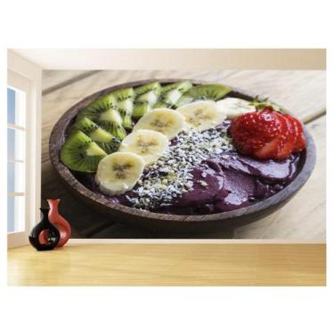 Imagem de Papel De Parede 3D Alimentos Açai Tigela Frutas 3,5M Al441 - Você Deco