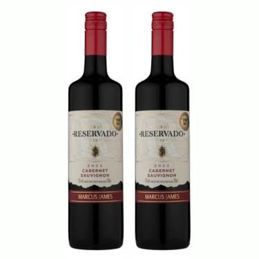 Imagem de Kit 2 Vinho Tinto Cabernet Sauvignon Marcus James 750ml Vinicula Auror