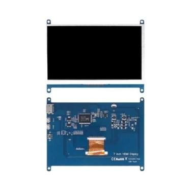 Imagem de Monitor De 7 Polegadas Para Raspberry Pi 4/3/2/B/B+/A+ 1024x600 IPS To