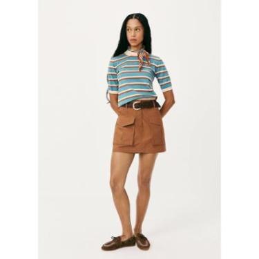 Imagem de Saia Curta Reta Empapelada-Feminino