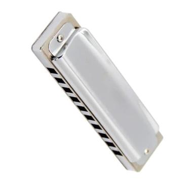 Imagem de Gaita profissional de 10 furos requintado pente de latão palheta de latão gaita blues instrumento musical profissional (cor: Baixo F)