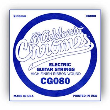 Imagem de Corda Avulsa Para Guitarra .080 Lisa D'Addario XL Chromes CG080
