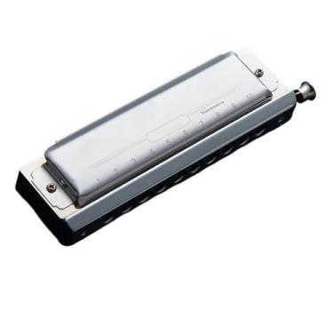 Imagem de Gaita profissional para iniciantes adultos chave C cromática 12 furos 48 tons (tipo 1 10 furos)