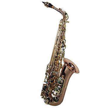 Imagem de Saxofone profissional cobre fósforo de alta qualidade tamanho grande sino saxofone alto latão kit para iniciantes