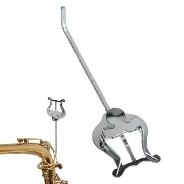 Imagem de Clipe de música para trompete | Clipe de partitura de lira de metal | Braçadeira de partitura musical portátil, acessórios para pasta de instrumentos