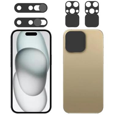 Imagem de Capa para câmera frontal compatível com iPhone 16Pro/16 Pro Max com capa de lente traseira, protege a privacidade e a segurança, mas não afeta o reconhecimento facial (pacote com 2) - versão