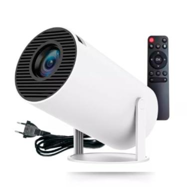 Imagem de Mini Projetor Portátil Smart 4k Compatível - Full HD Nátivo150 Polegadas, Sistema Android Integrado, Wi-Fi Dual Band, 500 ANSI Lumens, Correção Automática de Imagem