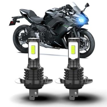 Imagem de Shyfrult Para Kawasaki Ninja 650 EX650 2012-2017 frontal H7 farol alto ou baixo, super brilhante, azul gelo 8000K, tamanho de halogênio 1:1, Plug and Play, lâmpadas de neblina prontas para canbus