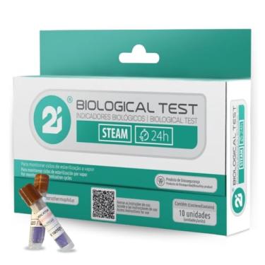 Imagem de Indicador Biológico Autoclave com 10 Ampolas | Teste Biológico para Monitoramento de Esterilização | Alta Precisão | Uso Odontológico, Médico, Hospitalar e Laboratorial