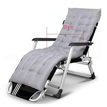 Imagem de YYBOES Cadeiras, cadeiras reclináveis dobráveis, espreguiçadeiras, espreguiçadeiras, poltronas, espreguiçadeiras de jardim ao ar livre, superlargura, 65 cm, feliz