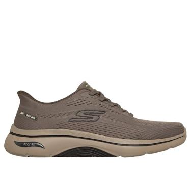 Imagem de Skechers Tênis masculino Slip-ins: Go Walk Arch Fit 2.0 Percy, Cinza-escuro, 45
