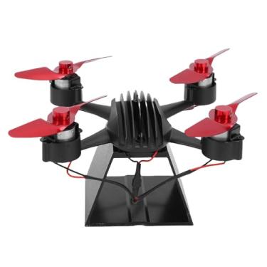 Imagem de Fafeicy Ventilador de Fogão Em Forma de Drone, Liga de Alumínio, Montagem na Parede, Alimentado por Calor, para Aquecimento de Lareira, Fogão a Gás de Pelota de Madeira