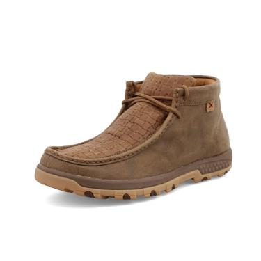 Imagem de Twisted X Bota masculina Chukka Driving Moc no tornozelo, Bomber & Chocolate, 14