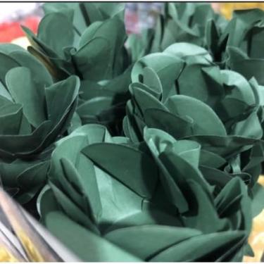 Imagem de Forminhas para Doces Finos - Kit 40/120 Formas Flor Decorativas | Ideal para Casamentos, Festas e Cupcakes (Style - Musgo,120)