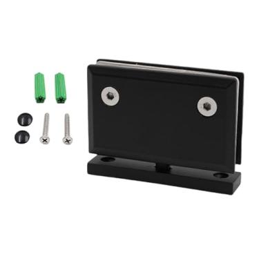 Imagem de XLWLLNJ Dobradiça para Porta de Box de Vidro em aço Inoxidável 304, Rotação de 360 ​​graus, Montagem Superior E Inferior, com Presilha de Fixação, Fechamento, Estilo B, Tamanho real