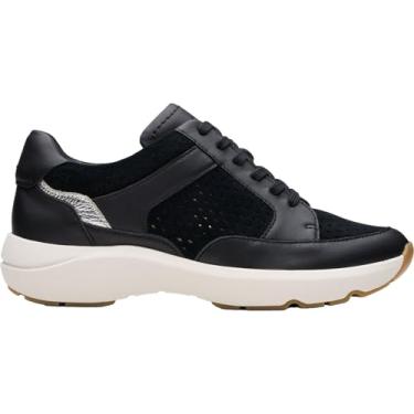 Imagem de Clarks - Tênis feminino Tivoli Walk, Pente preto, 8.5 Wide