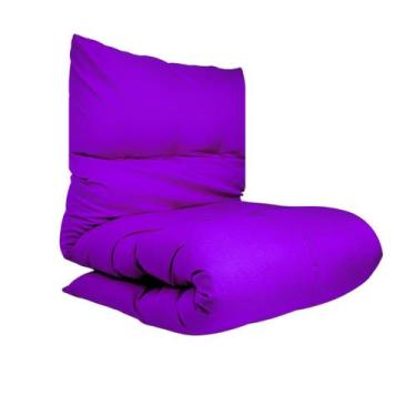 Imagem de Futon Retangular Espreguiçadeira Banco Pallet Colchonete Dobrável Solt