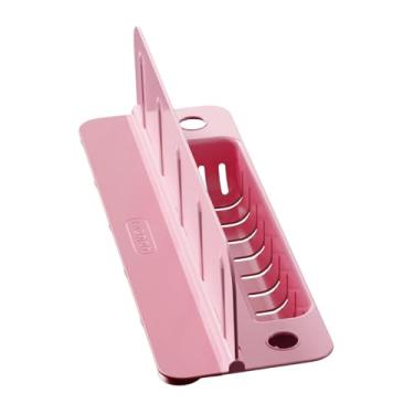 Imagem de Generic Protetor de pia para cozinha, fácil de limpar, com base de ventosa, barreira contra respingos de água, divisor de respingos para uso doméstico, Rosa