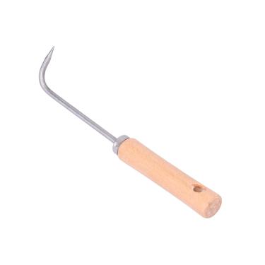 Imagem de Gancho de raiz de bonsai, cabo de madeira ergonômico, aço manganês de alta resistência, 25 cm, 90 g, ferramenta de afrouxamento do solo (com ) paisagem em vaso de jardinagem (para) bonsai de jardim e