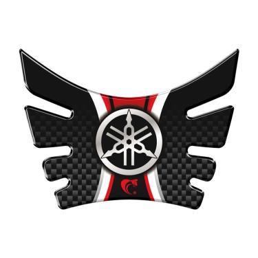 Imagem de Protetor De Tanque Adesivo Resinado Para Yamaha Lander E Crosser Carbono Vermelho Carbono Vermelho