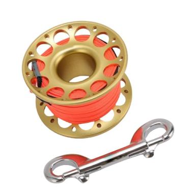 Imagem de Serounder Carretel de Carretel de Dedo de 98,43 Pés, Equipamento de Mergulho Resistente, Uso Multifuncional para Entusiastas do Mergulho, Aço Inoxidável (#2)