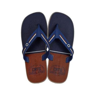 Imagem de Chinelo detroit cartago infantil, Azul, Marr, 30