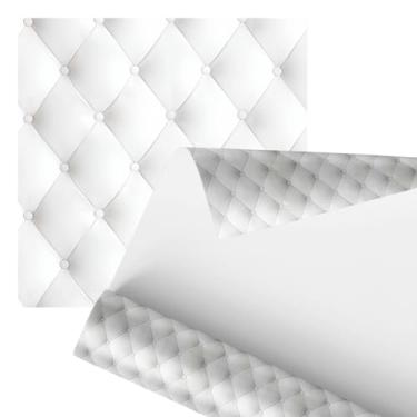 Imagem de Papel de Parede Decorativo 3D Branco, 2,80 Metros, Design Elegante para Decoração de Interiores