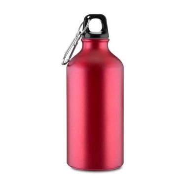 Imagem de Garrafa em Alumínio Reciclado, Design Funcional, Material Sustentável, Vermelho, 550ml, Ideal para Uso Diário