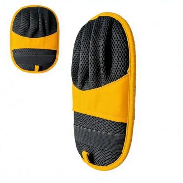 Imagem de Luva de pelos para animais de estimação, escova de limpeza reutilizável com cinco dedos | Luva eletrostática para remoção de pelos de animais de estimação - para sofá, tapete, móveis, roupas de